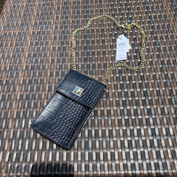 BCBGeneration Black Croc Embossed Bag - Picture 2 of 6